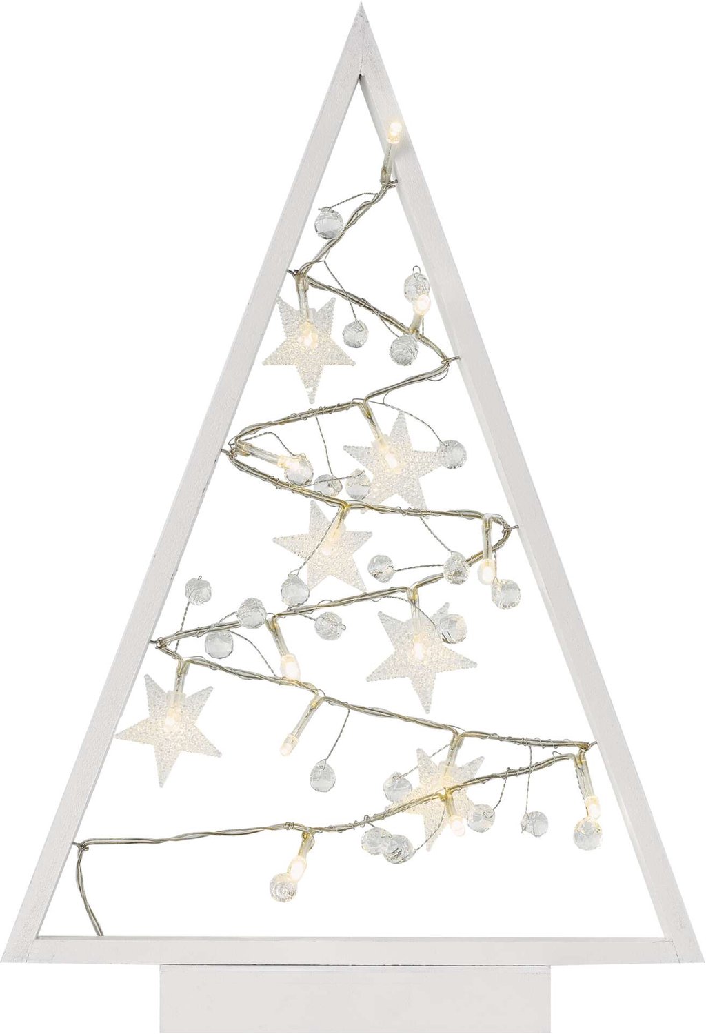 EMOS LED-decoratie – verlichte kerstboom met versieringen, 40 cm, 2x AA, voor binnenshuis, warm wit, DCWW27