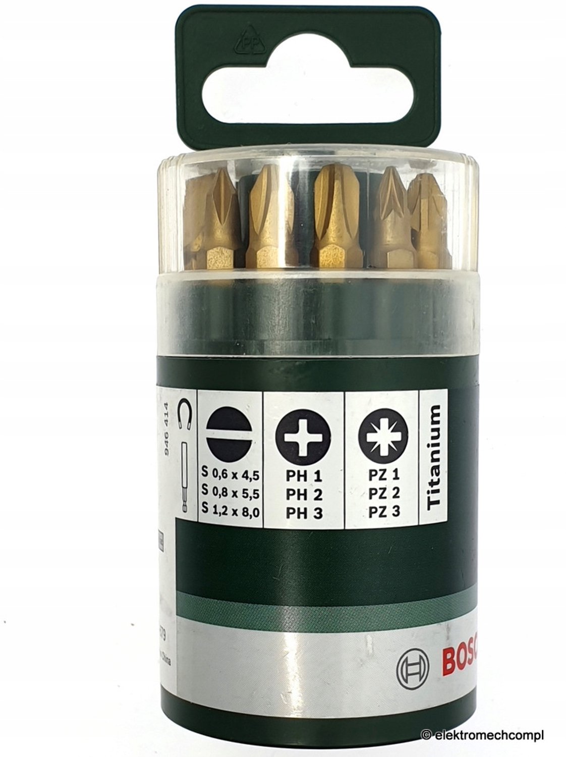 Bosch Schroefbit titanium gemengde set - 10-delig (S, PH, PZ)
