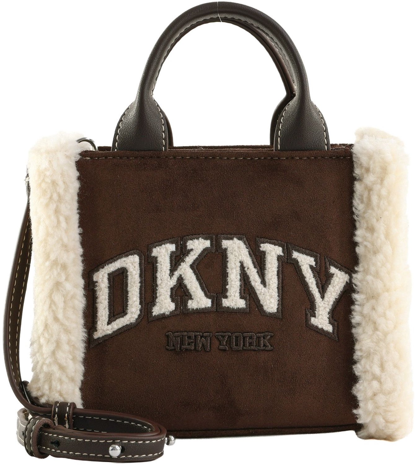 DKNY handtas schoudertas Hadlee Mini Crossbody Coffee Bean donkerbruin