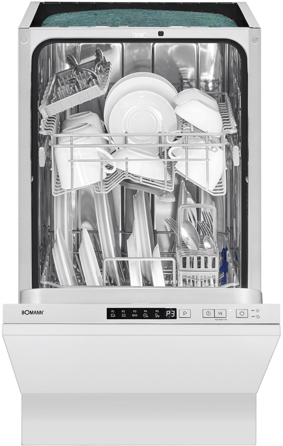 Bomann GSPE 7420 VI - Volledig Integreerbare Inbouwvaatwasser - 45 cm - 10 Couverts