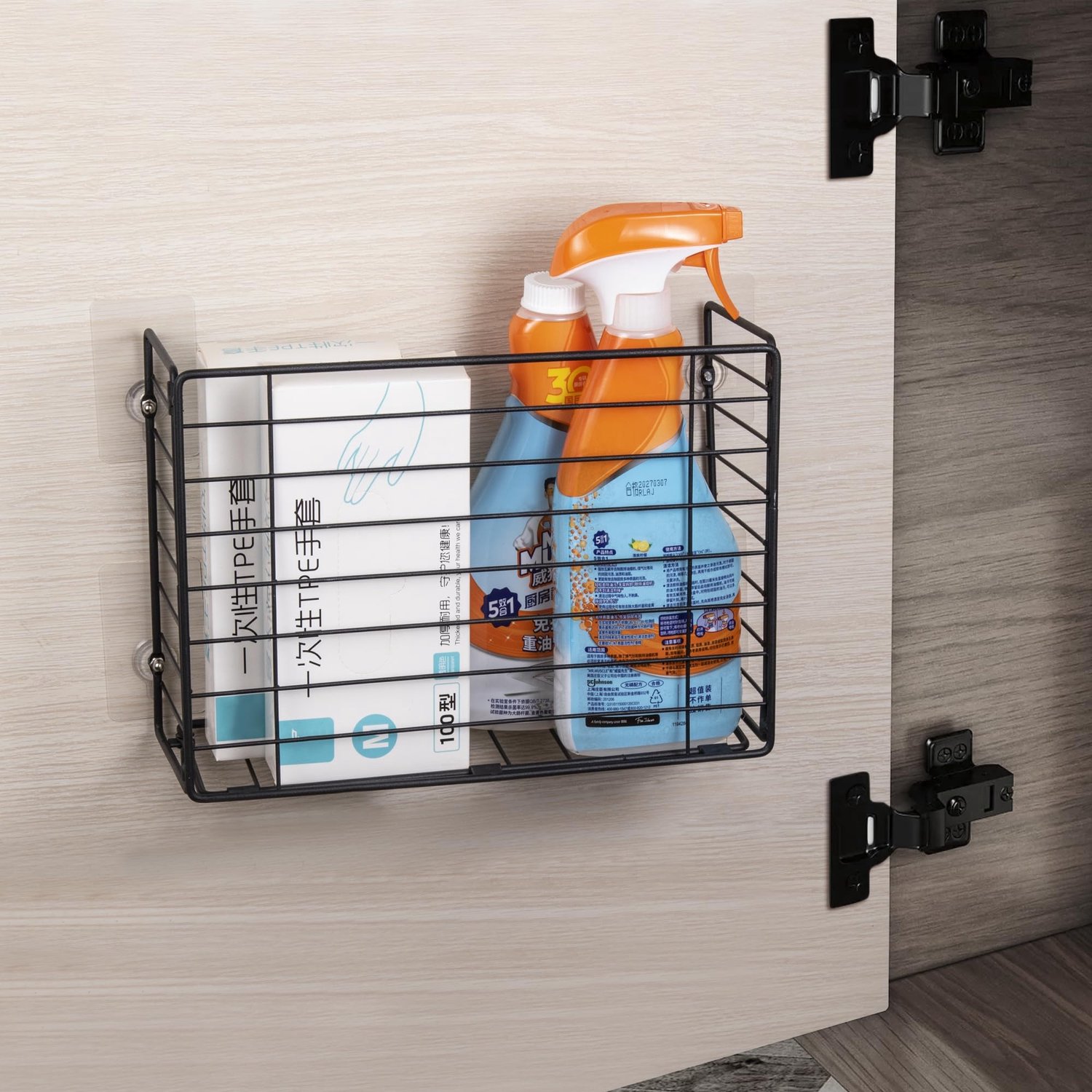 Famanu – Opbergmand voor Keukenfolie, Kastdeur/Kabinetdeur/Pantry Deur/Wandmontage