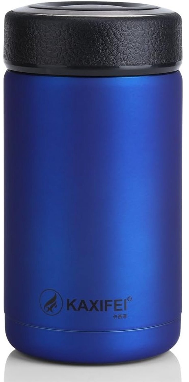 Isolatiebeker - Blauw - 15,2 x 7,8 cm - Roestvrij Staal met Dubbelwandige Vacuümtechnologie - Voor Buiten en Reizen