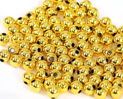 Merkloze Metalic Parels 10mm - 50g Pakket - 6 Kleuren Mix
