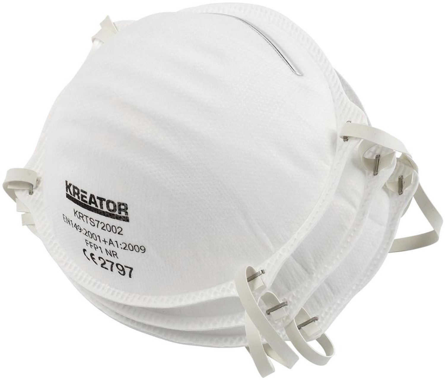Kreator Stofmasker KRTS72002 - FFP1 mondmasker, 3 stuks