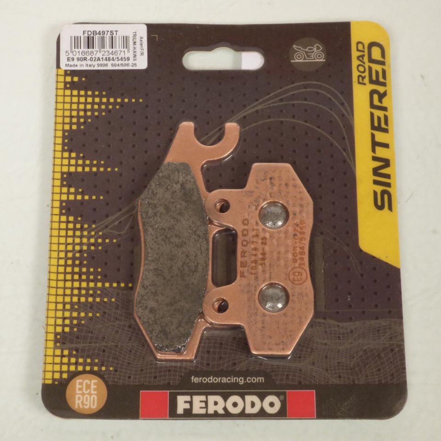 Remblokken Ferodo voor Scooter 161 125 28850 2020 tot 2022 vooraan Nieuw