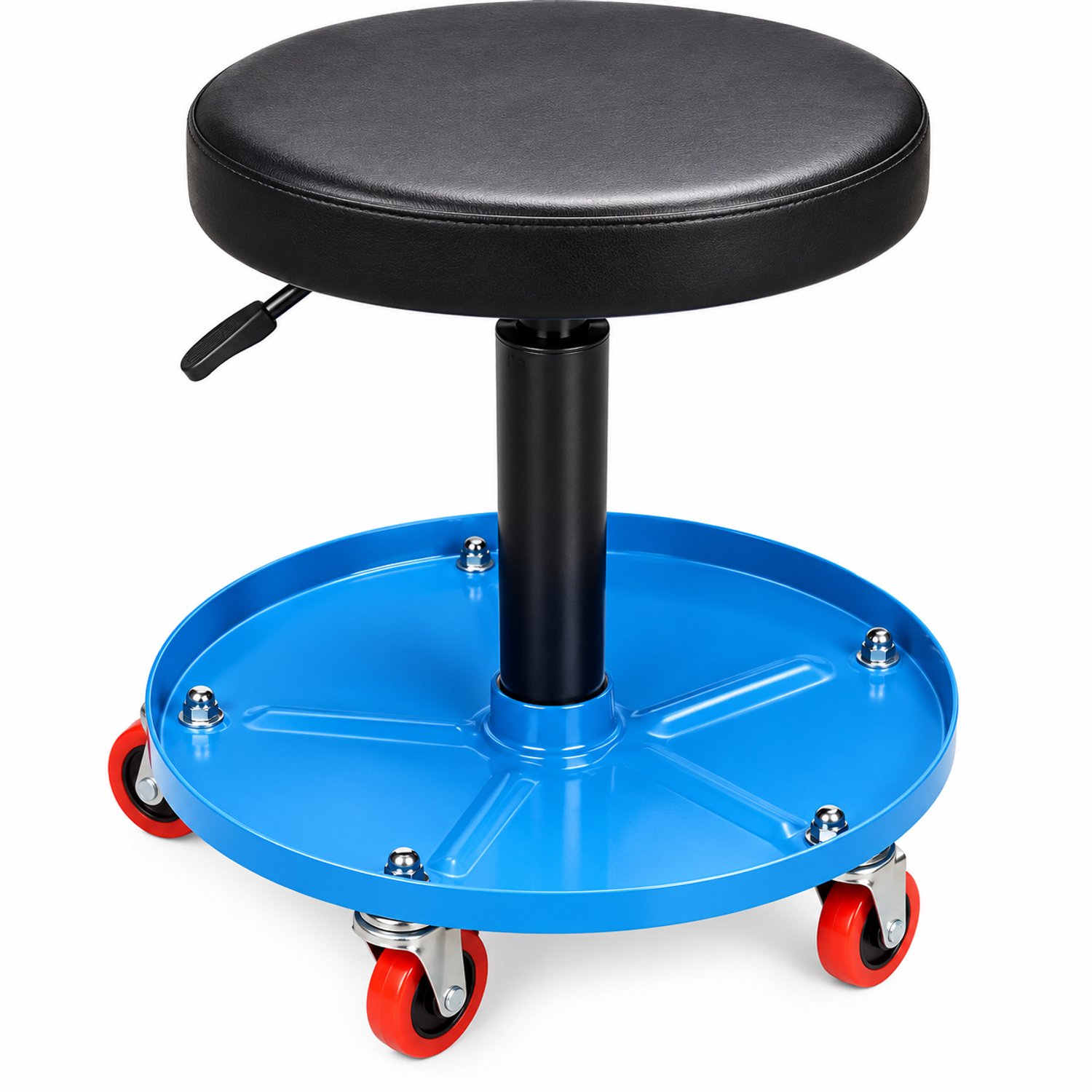 Werkplaatskruk - wielen – verstelbaar - 135 kg