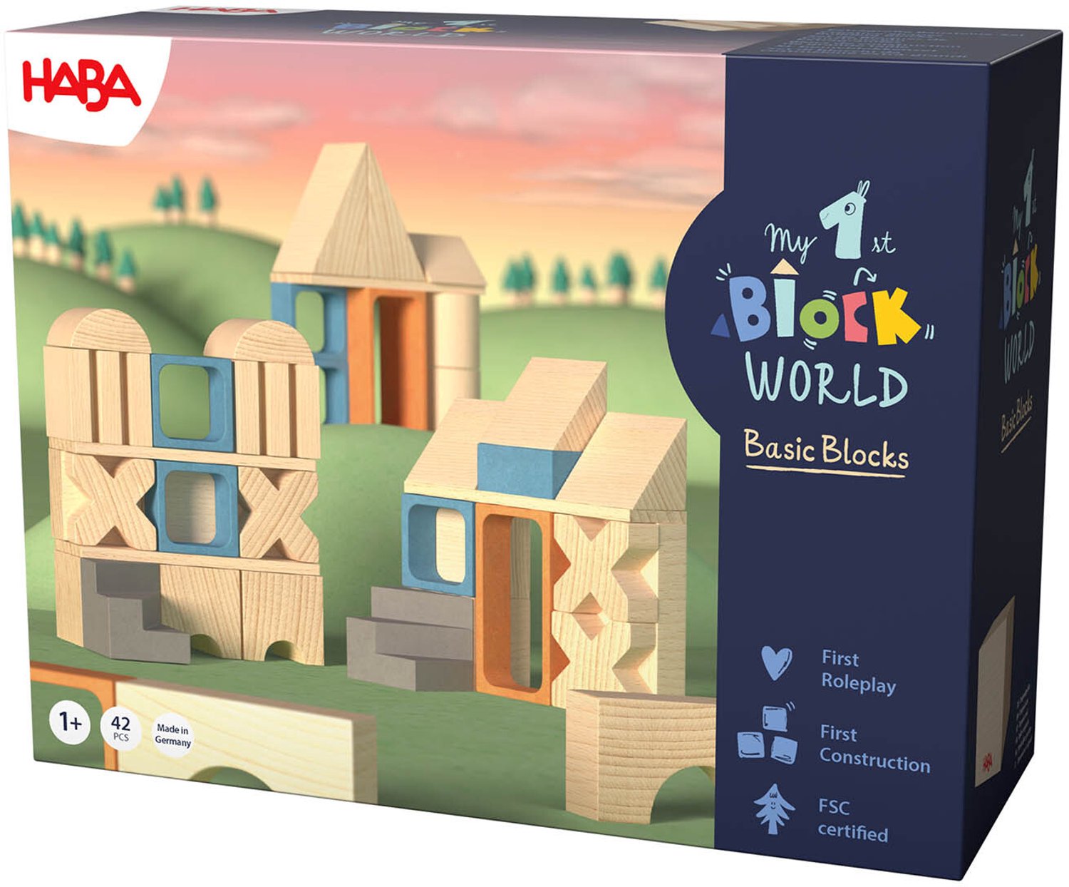 Haba My First Block World Xl Bouwstenenset 42-delig - 18 maanden+