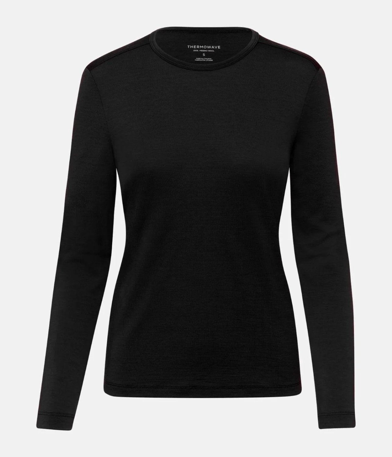 Thermowave Merino Aero thermoshirt lange mouw - Dames - Zwart - maat M