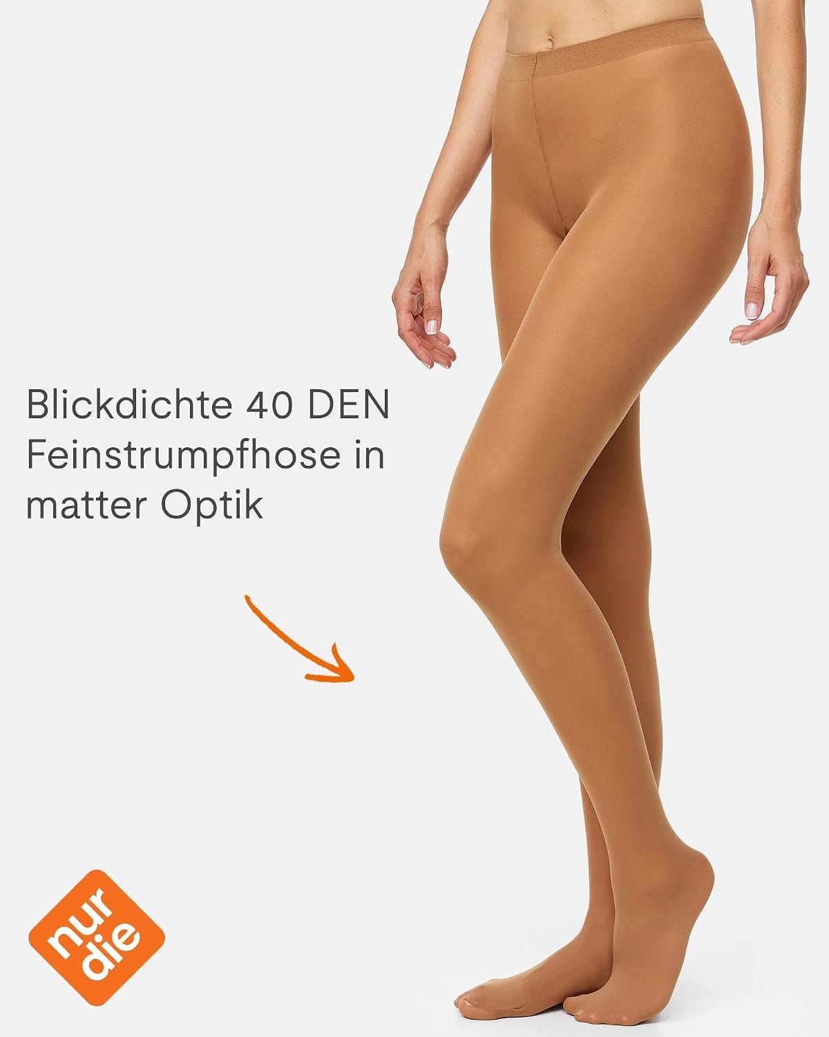 Nur Die 2-Pack 40 Denier Pantyhose - Mat & Comfortabel