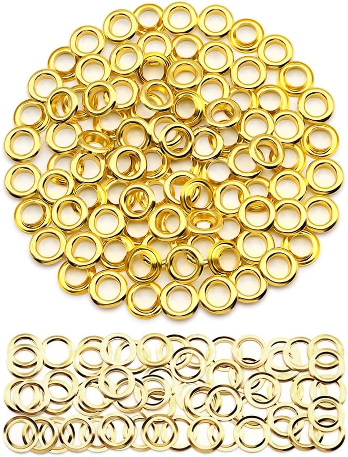 Oogjesset, 50-delige set met metalen ogen, ogen en grommet gereedschapsset, messing ogen in de set
