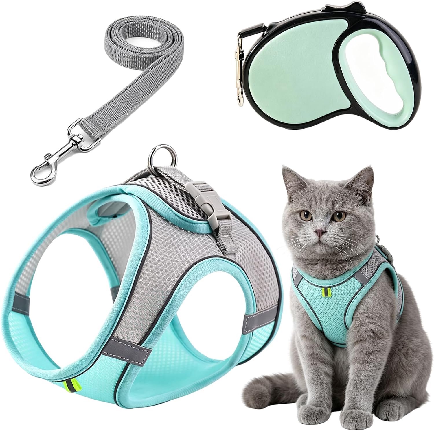 Kattentuigje met Riem, Ontsnappingsbestendig, 5m Riem