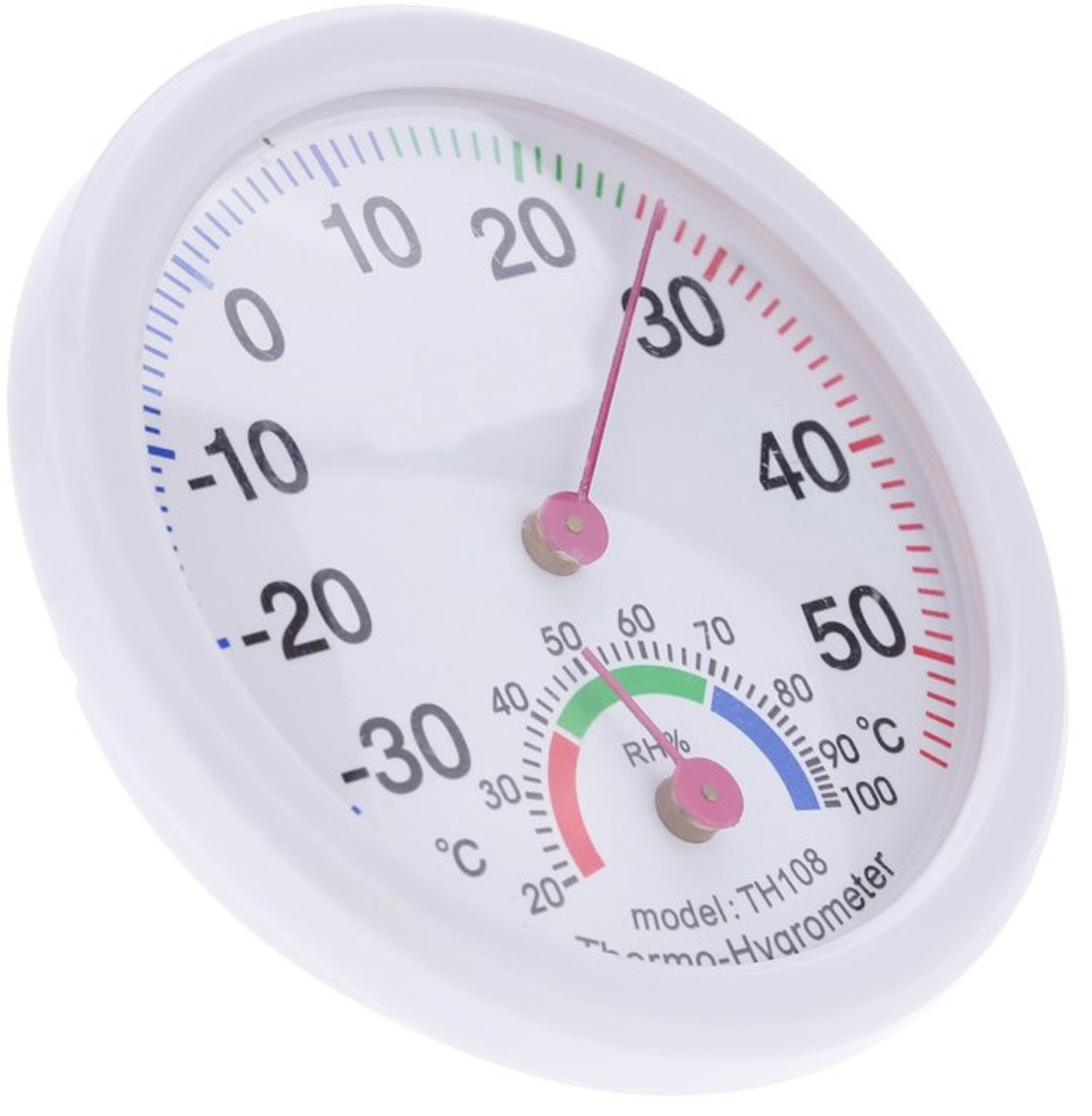 Indoor Analoge Temperatuur-vochtigheidsmeter Voor Thuis Keuken Auto Gebruik