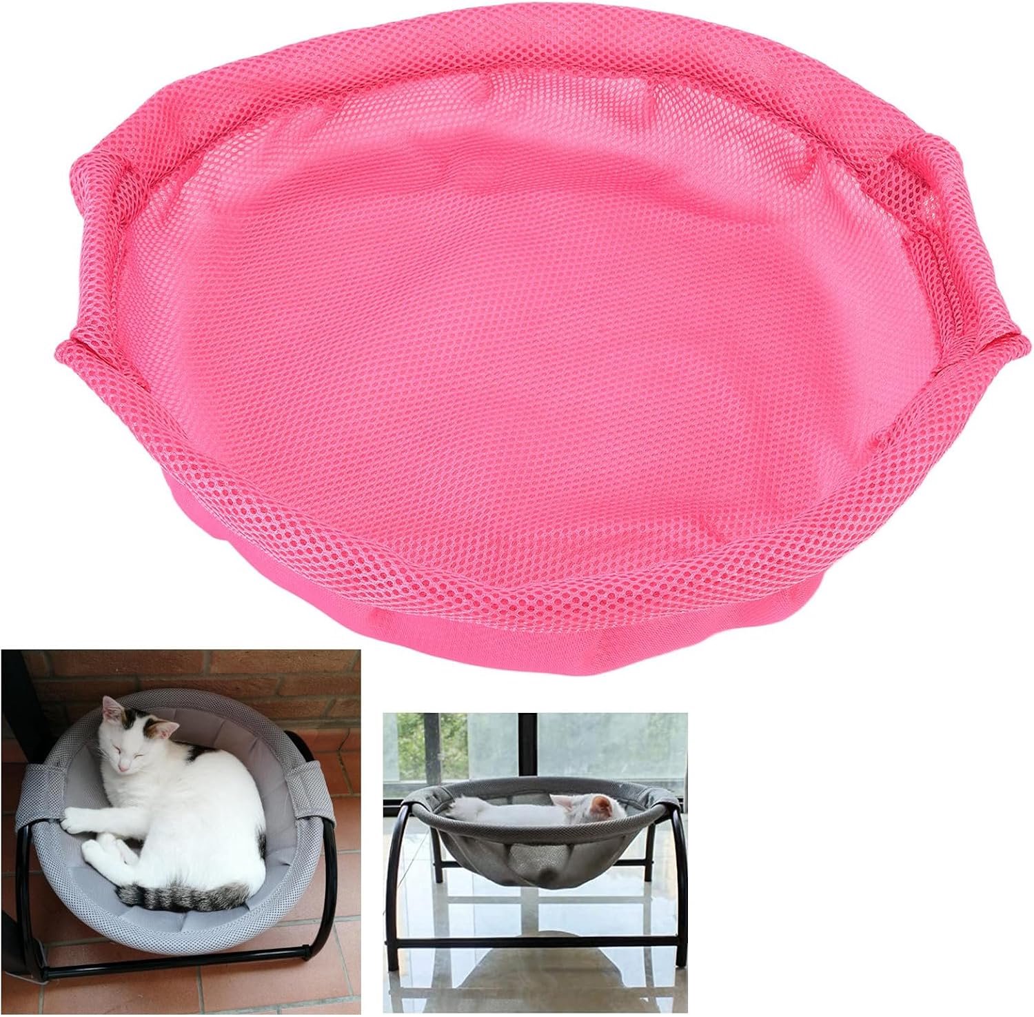 Kattenhangmat met duurzame stof voor kleine huisdieren (roze)