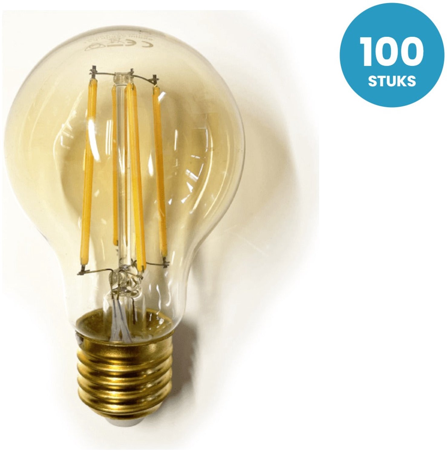 Kogellamp E27 G45 - LED 5W=25W - 350 Lumen - Amber 2200K - Dimbaar - 100 stuks - 230V
