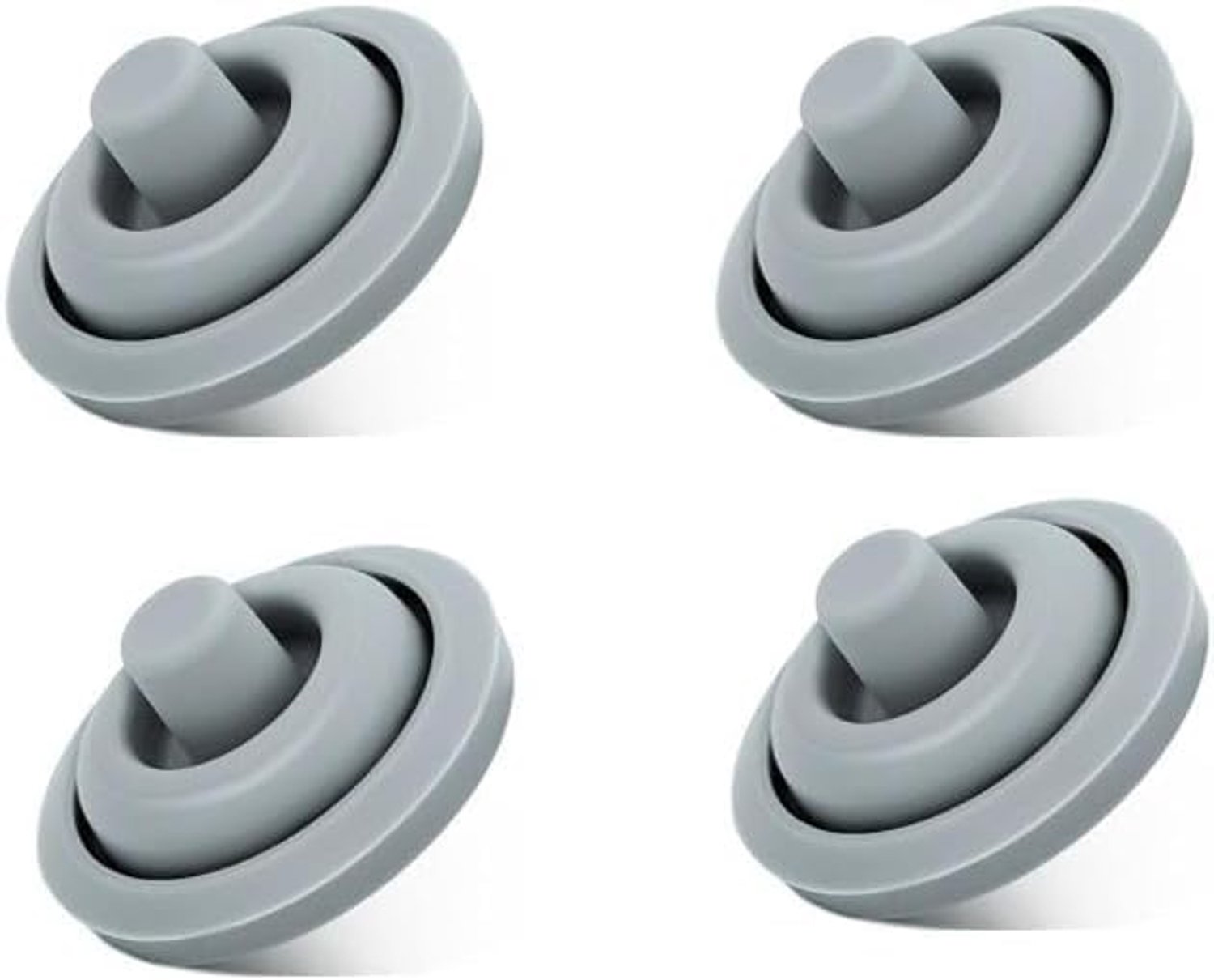 Accessoire siliconen afdichtringen 4 stuks – reserveonderdeel voor snelkookpan 18 cm/22 cm – geschikt voor 2.5L-8.5L modellen – wit – keukengerei vervanging