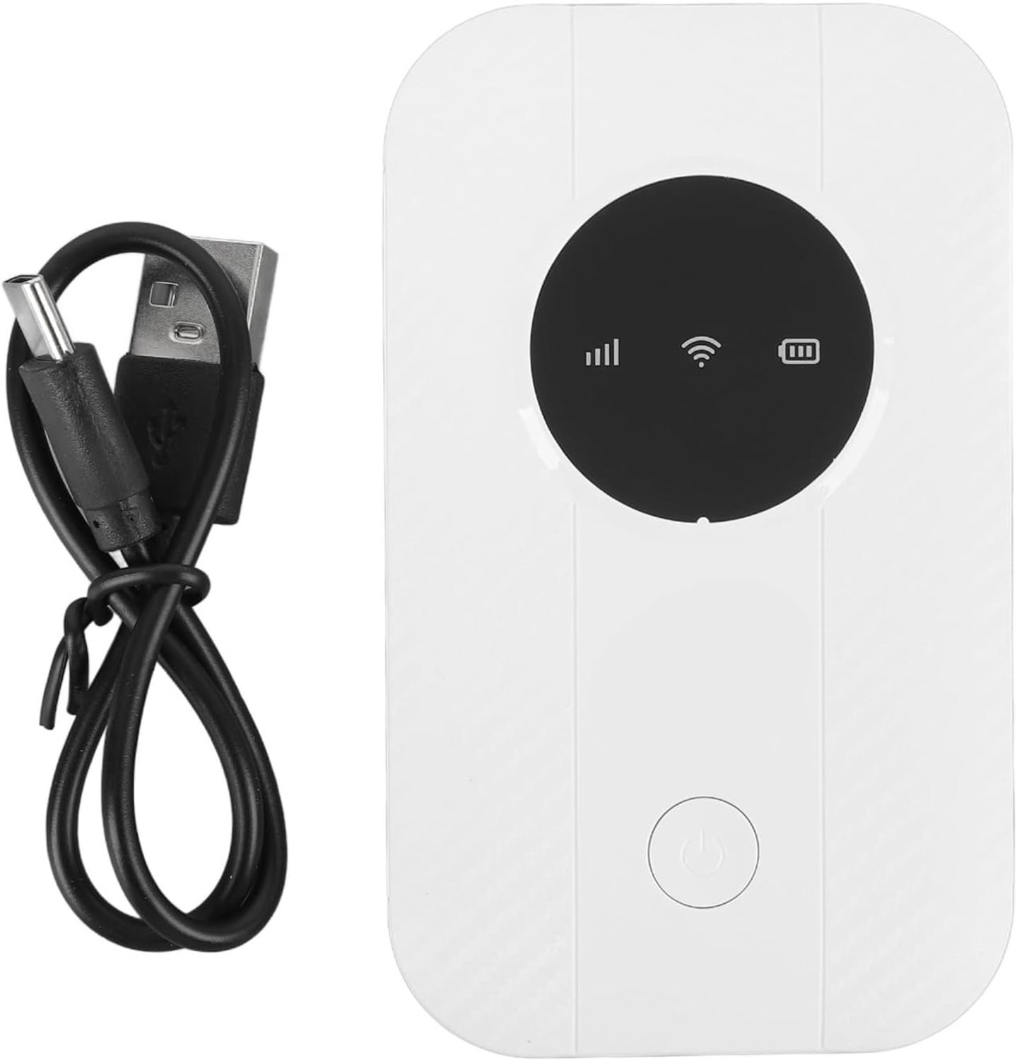 Draagbare 4G-router met SIM-kaartsleuf 300 Mbps Mobiele hotspot Sluit maximaal 10 apparaten aan voor zakenreizen ABS-materiaal Compact ontwerp Insteekkaart Micro SIM-sleuf