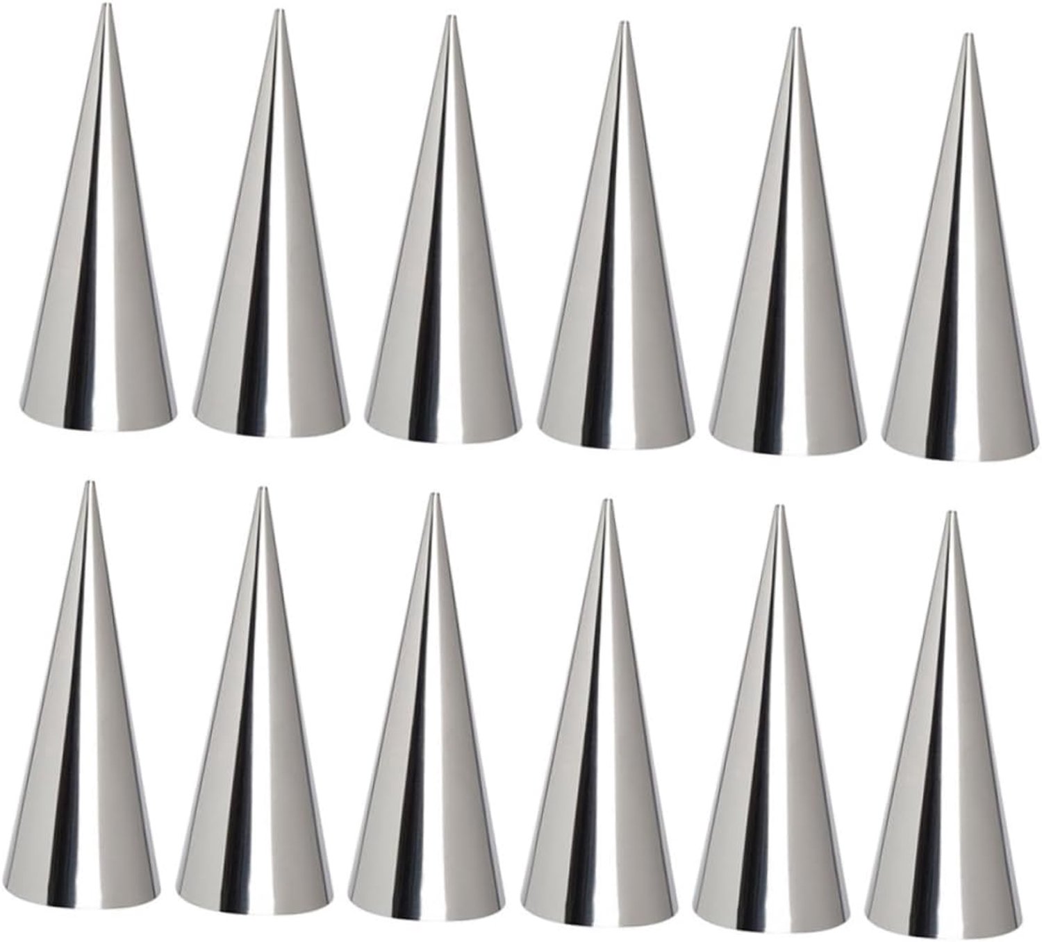 30stuks Rvs Croissant Mallen Professionele Bakvormen Voor Taartdecoratie Deegwaren Duurzaam Eenvoudig Te Reinigen Voor Croissants Cannoli