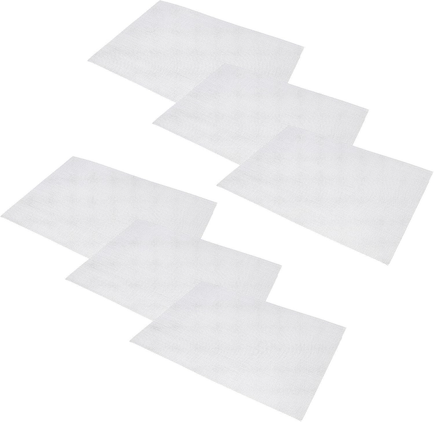 6 Stuks Delige Roestvrijstalen Geweven Metalen Gaasfilters Formaat Mesh Eenvoudig Te Knippen Herbruikbare Metalen Filterpanelen voor Keuken Zelf Toepassingen