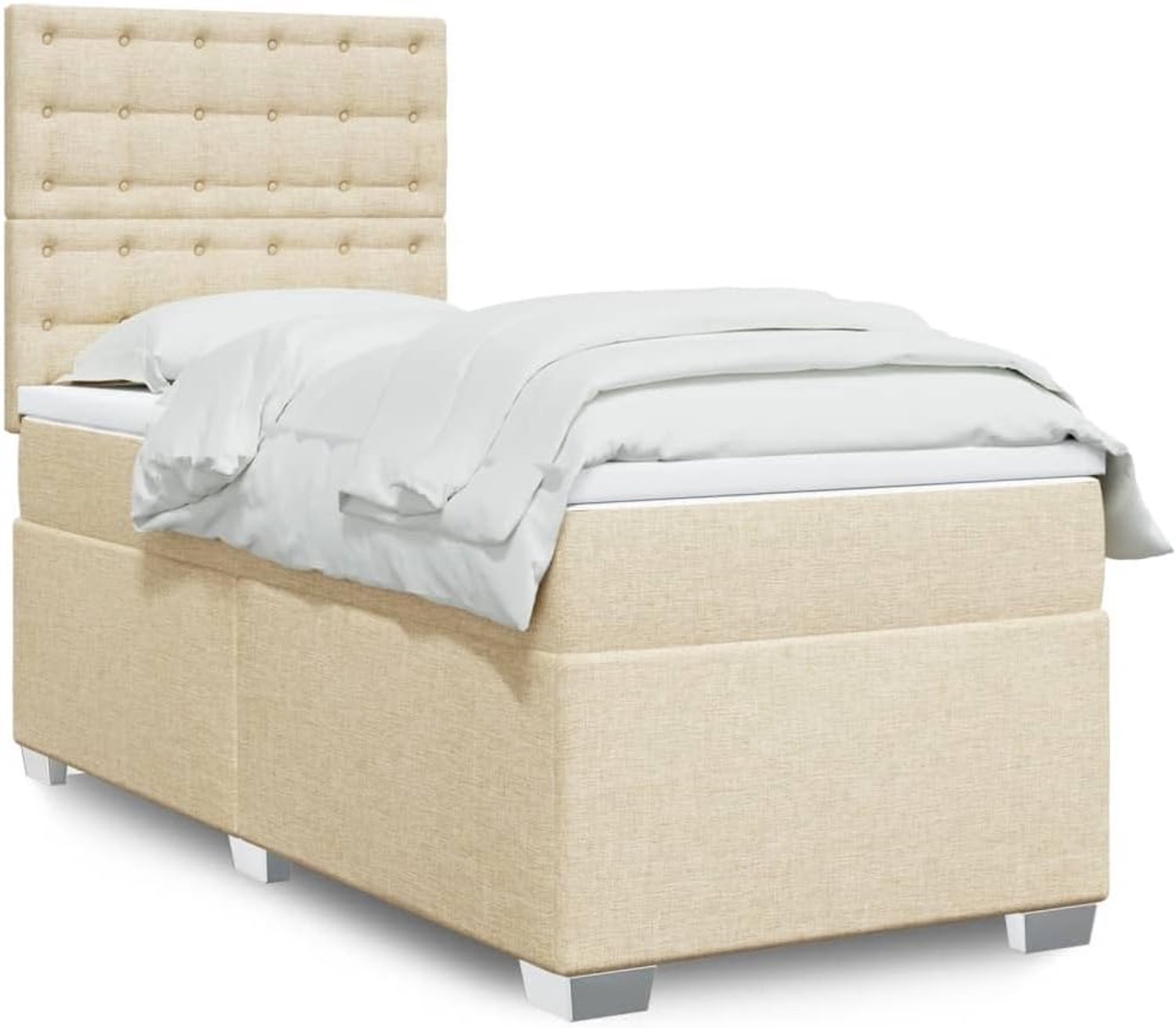 Pocketveringmatras Boxspringbed Crème 90x190 cm