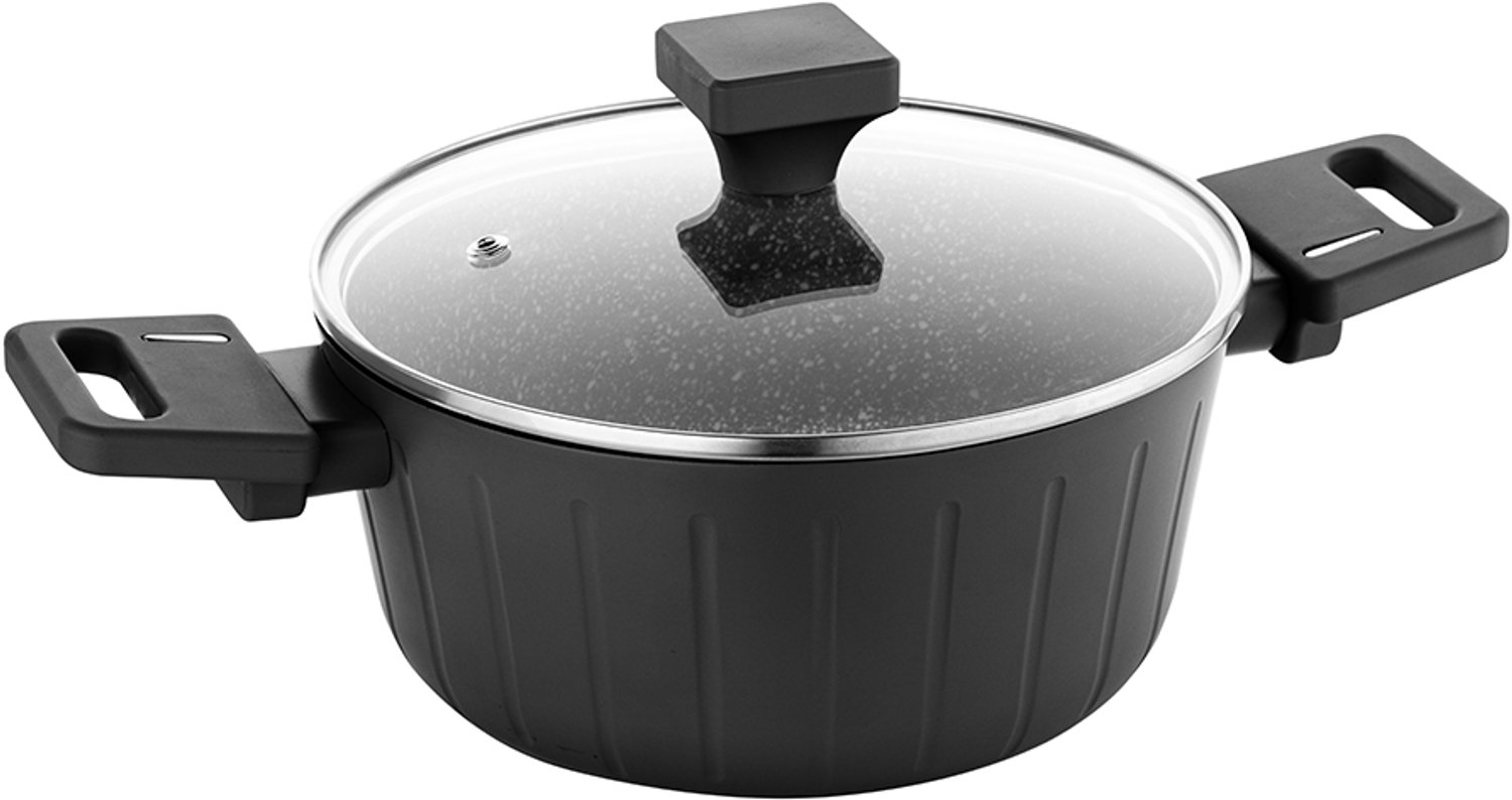 Florina Verio Aluminium Pan 20cm 2.2L Zwart Anti-aanbak Inductie