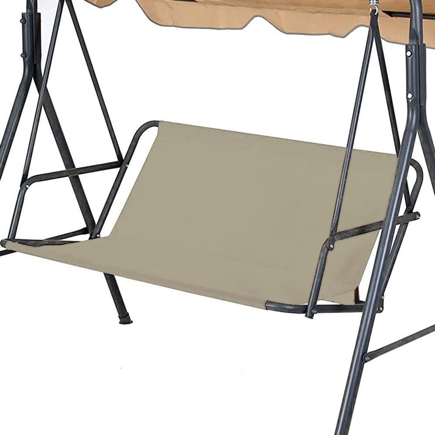 Schommelzitkussen, 600D Oxford stof waterdicht 2/3 zitplaats vervangende schommelzitkussen voor buiten terras tuin tuinstoel (Beige/153,1 cm x 50 cm x 50 cm)