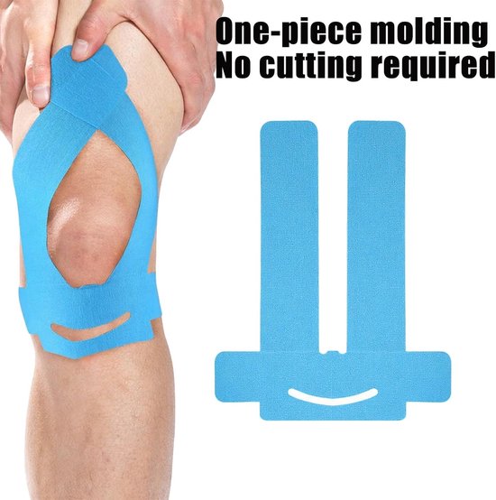 5 Stuks Kinesiotape Voor Sport, Vooraf Geknipte Tapes Voor Knieën en Duurzame Ondersteuning — afbeelding 5