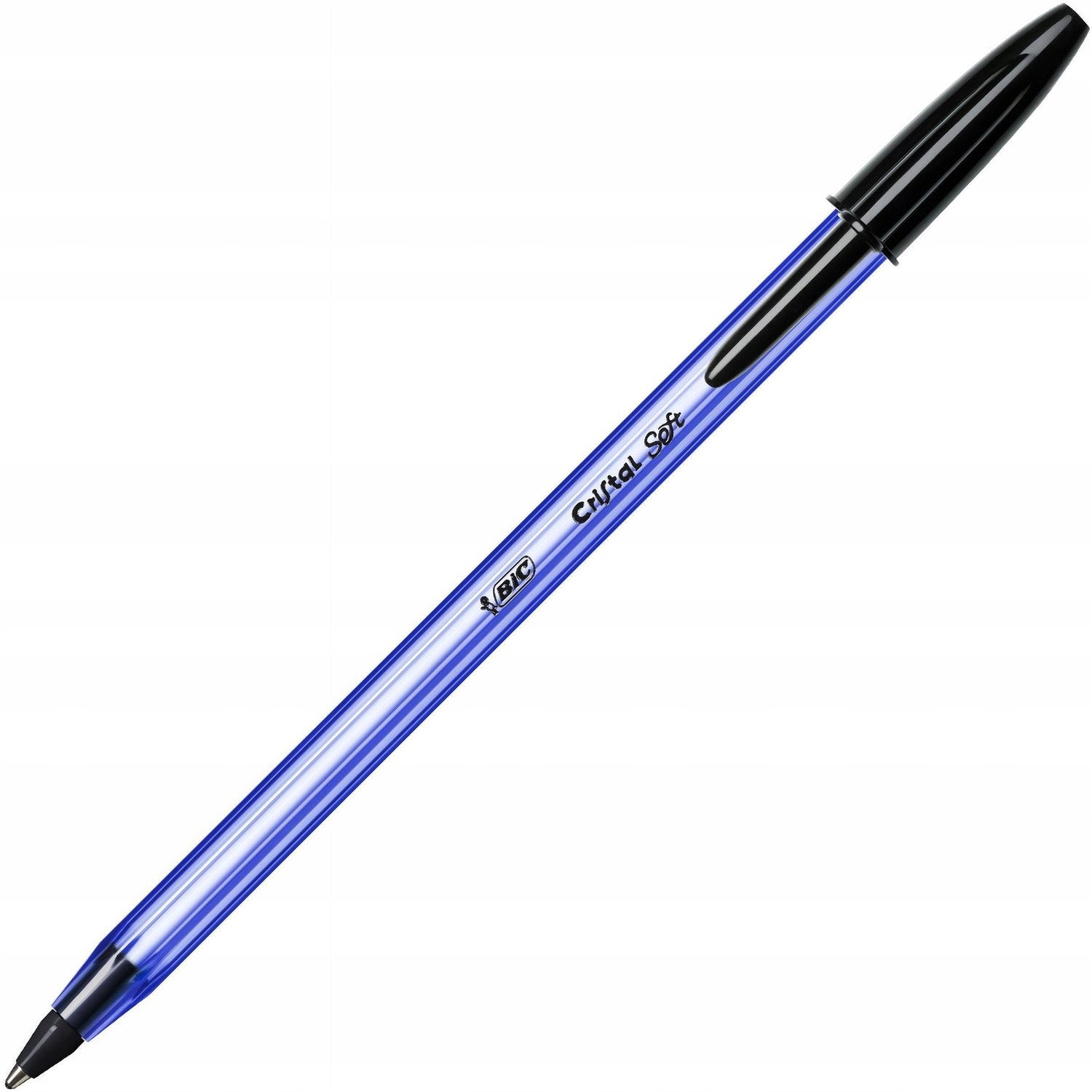 BIC Cristal Soft Balpen Zwart - Vloeiend Schrijven