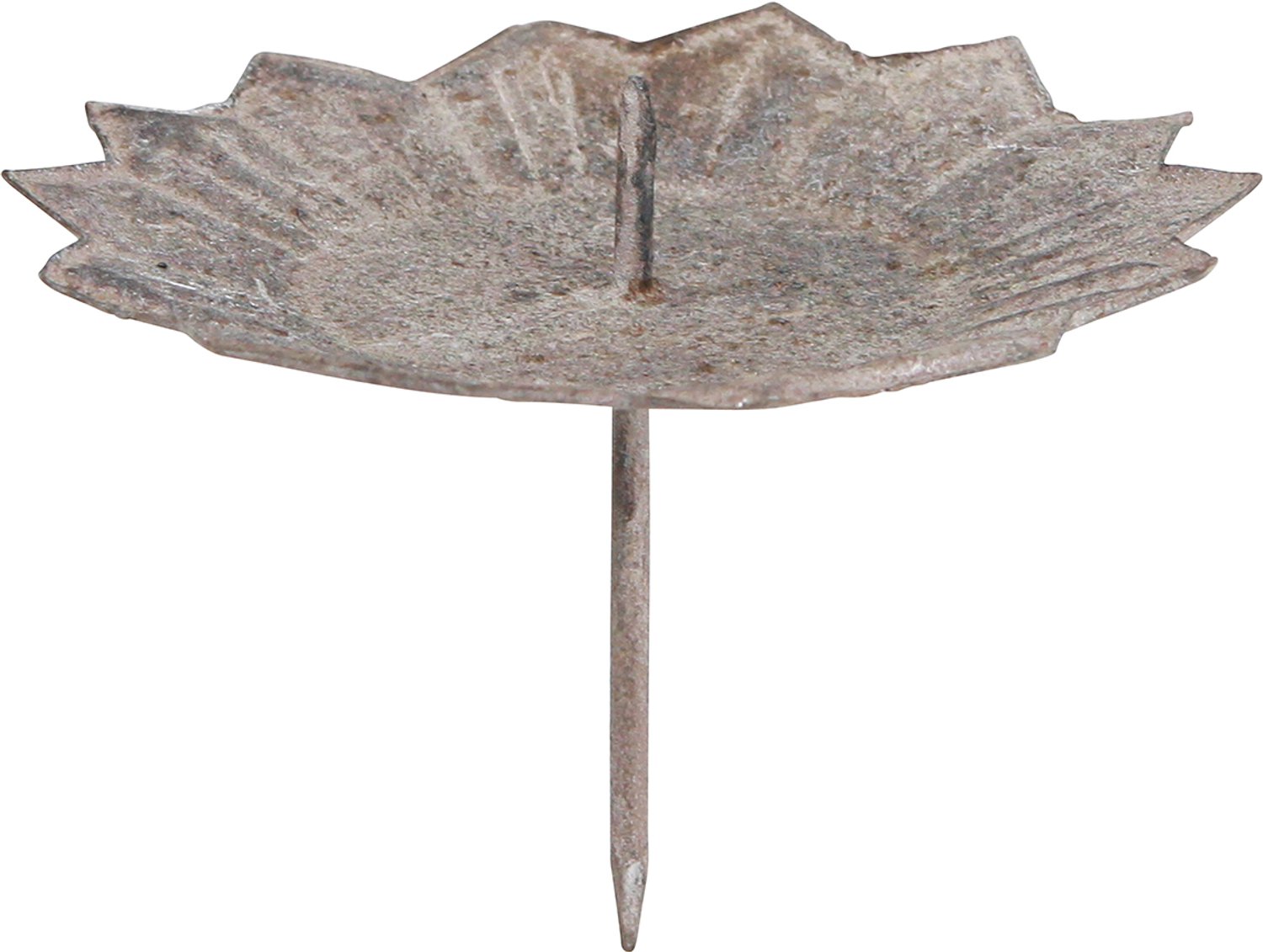 posiwio Vintage kaarsenhouder grijs om in te steken Ø11cm H8,5cm 4st