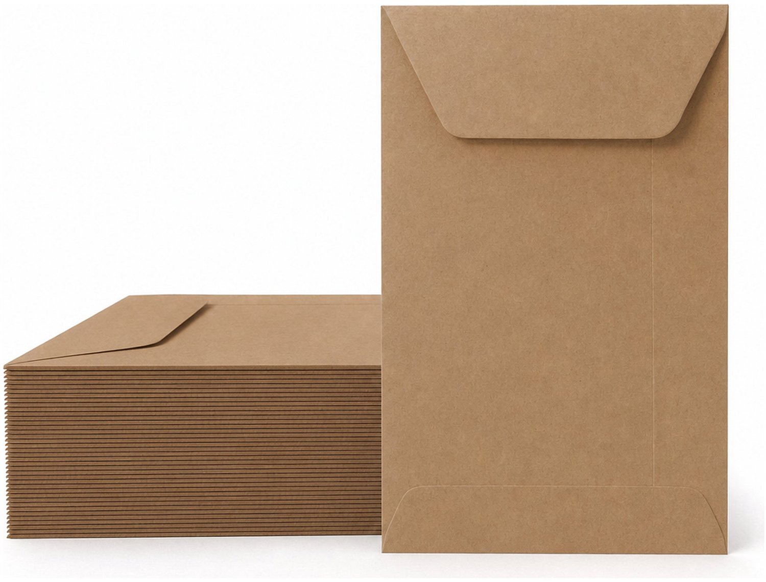 Enveloppen Bruin 6.5x10.5 cm - 60 stuks - 120 gram - Bruine Enveloppen A8 - Wenskaart Envelop