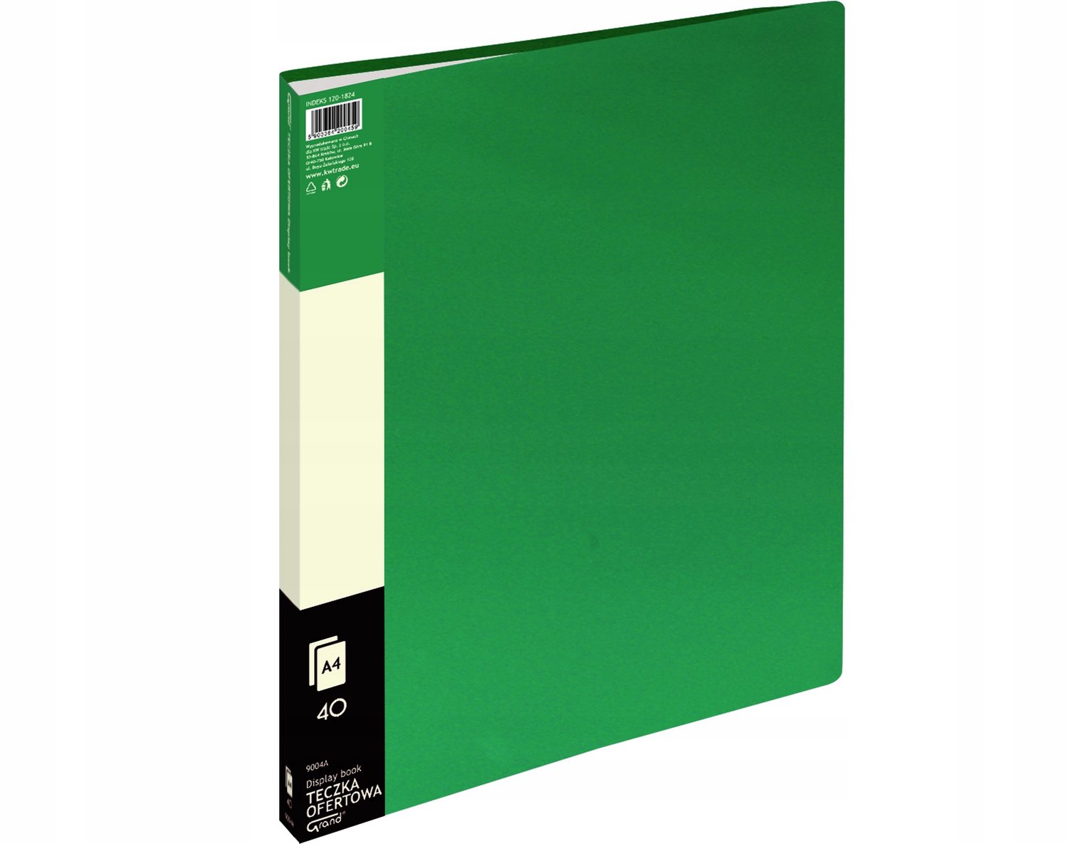 Groene Presentatiemap met 40 Insteekhoezen