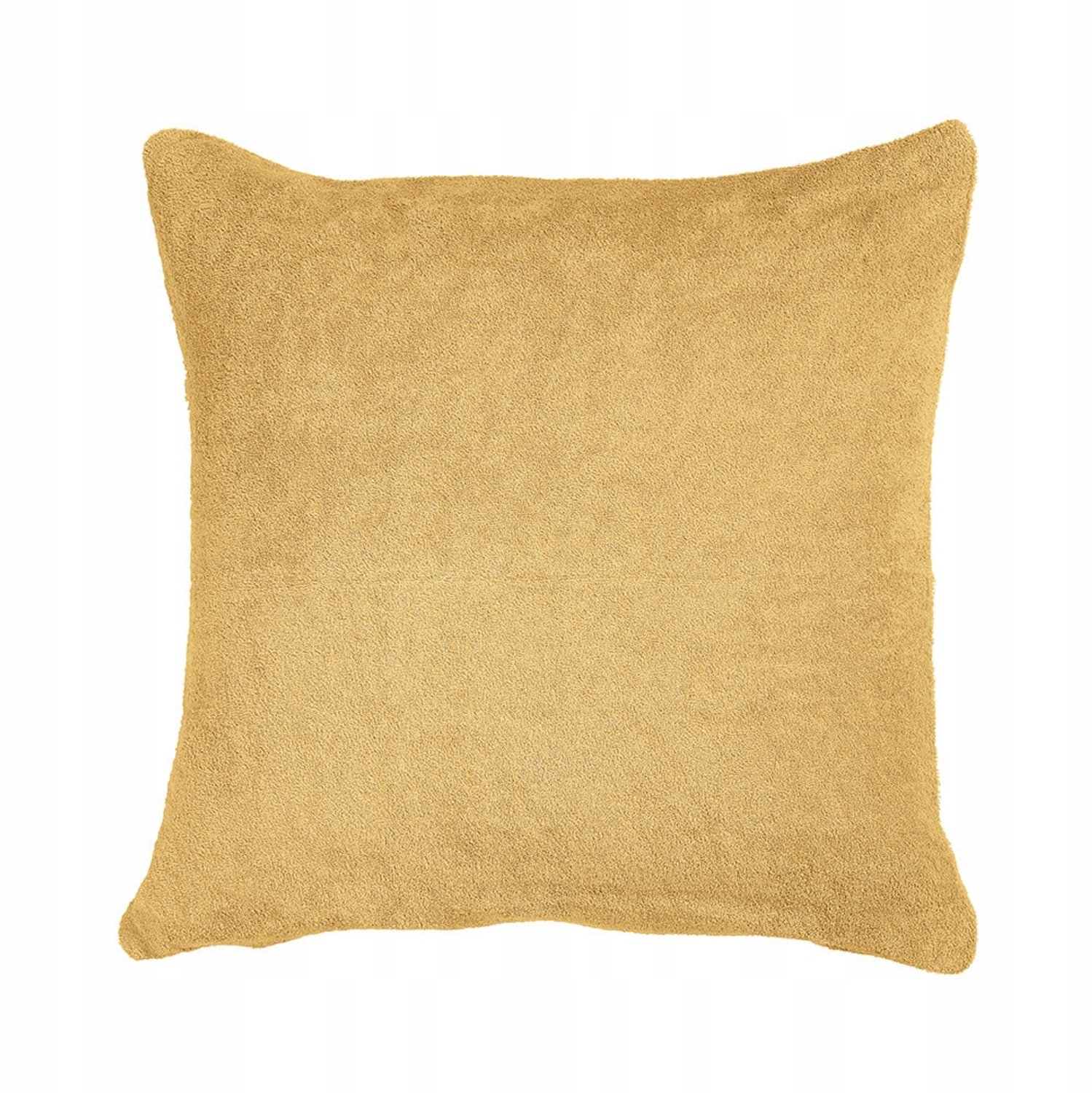 Frotte Kussensloop 40x40 cm - Dik & Zacht - Mosterd Geel