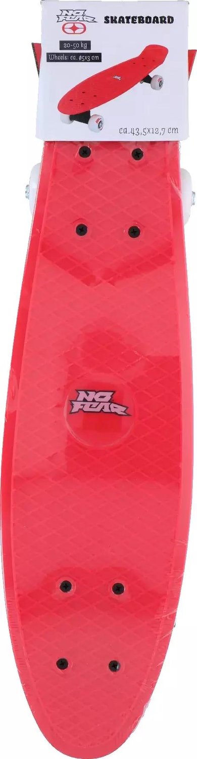 Eddy Toys Kinder Skateboard Fişka 57cm PP Kunststof ABEC-5 Rood
