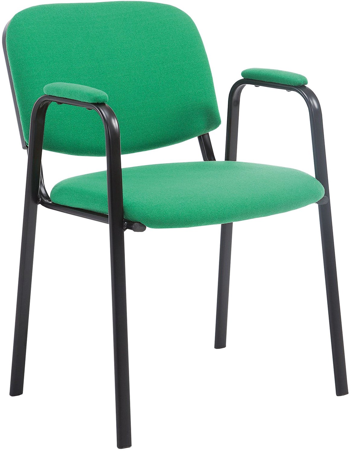 Luxe Comfort Bezoekersstoel - Stof - Groen Stof/groen