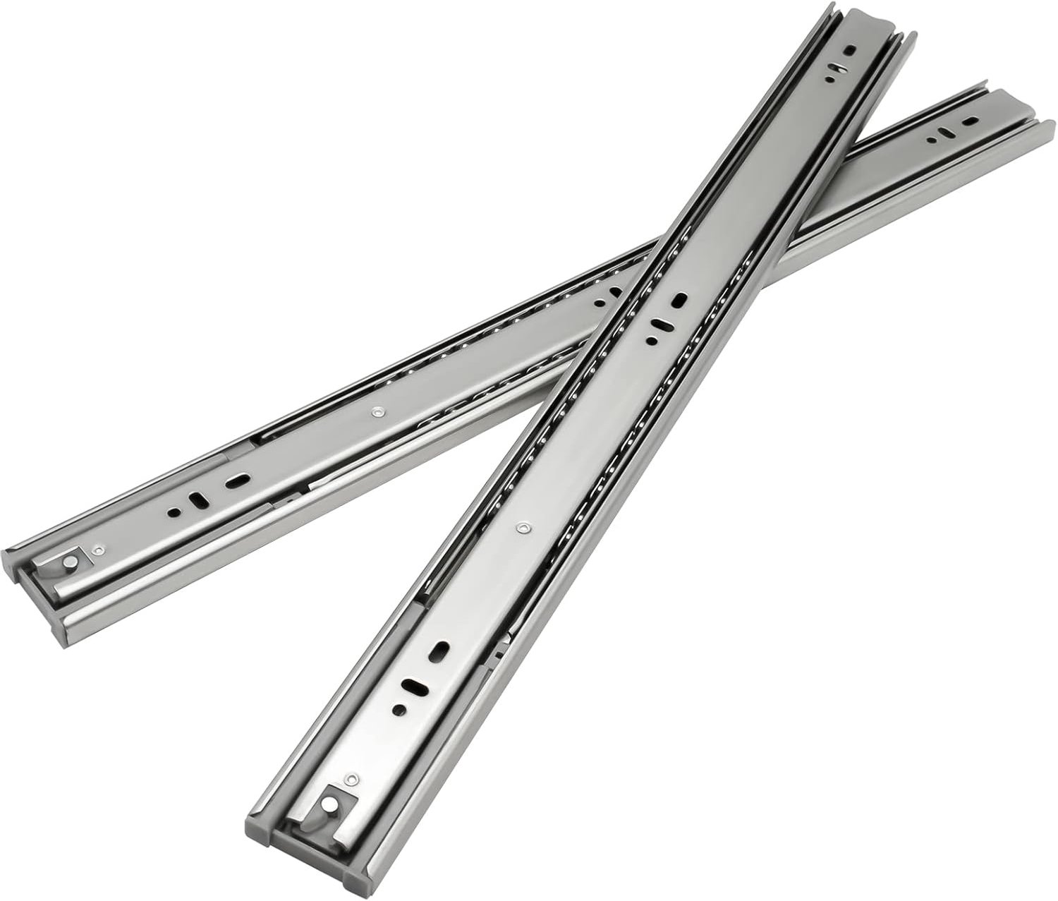 Ladenrail volledig uittrekbaar 350 mm, robuuste ladegeleiders, belastbaar tot 45 kg, softclose lade, kogellagergeleiderail, 1 set = 2 stuks