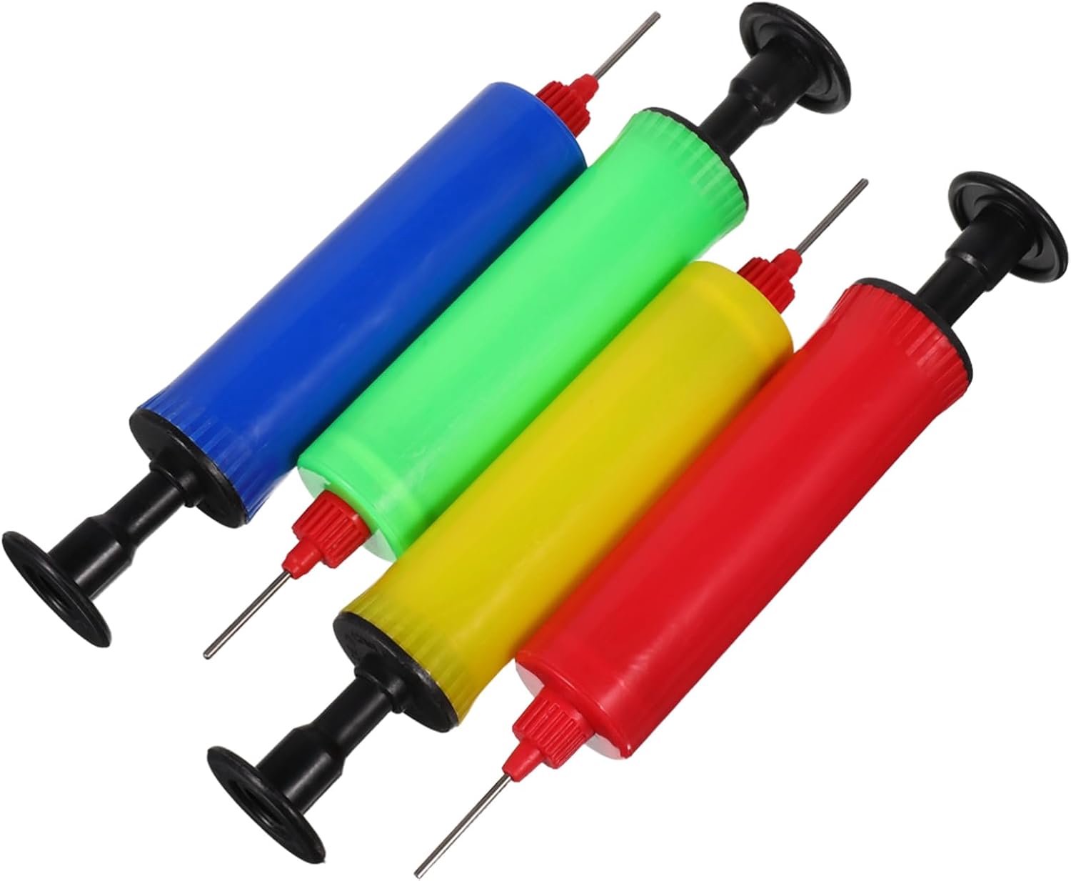 4 Delige Mini Handpomp Set voor Basketbal Voetbal Volleybal Lichtgewicht Compact Duurzaam voor Snelle Inflatie tijdens Buitensporten voor Actieve Uitjes