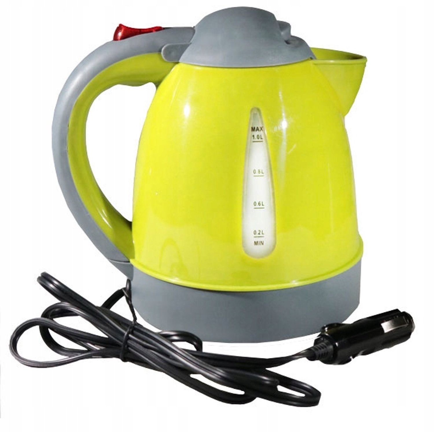 Merkloze Auto Waterkoker 1L - 12V/24V - Snel Warm Water Onderweg