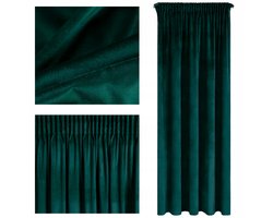 Kant-en-klare Velours Gordijn 140x270cm - Petrol Blauw
