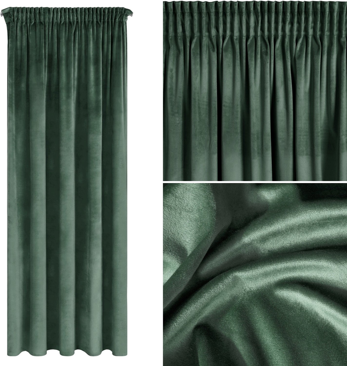 NAMI Velours Gordijn 140x270 cm - Mintgroen, Verduisterend