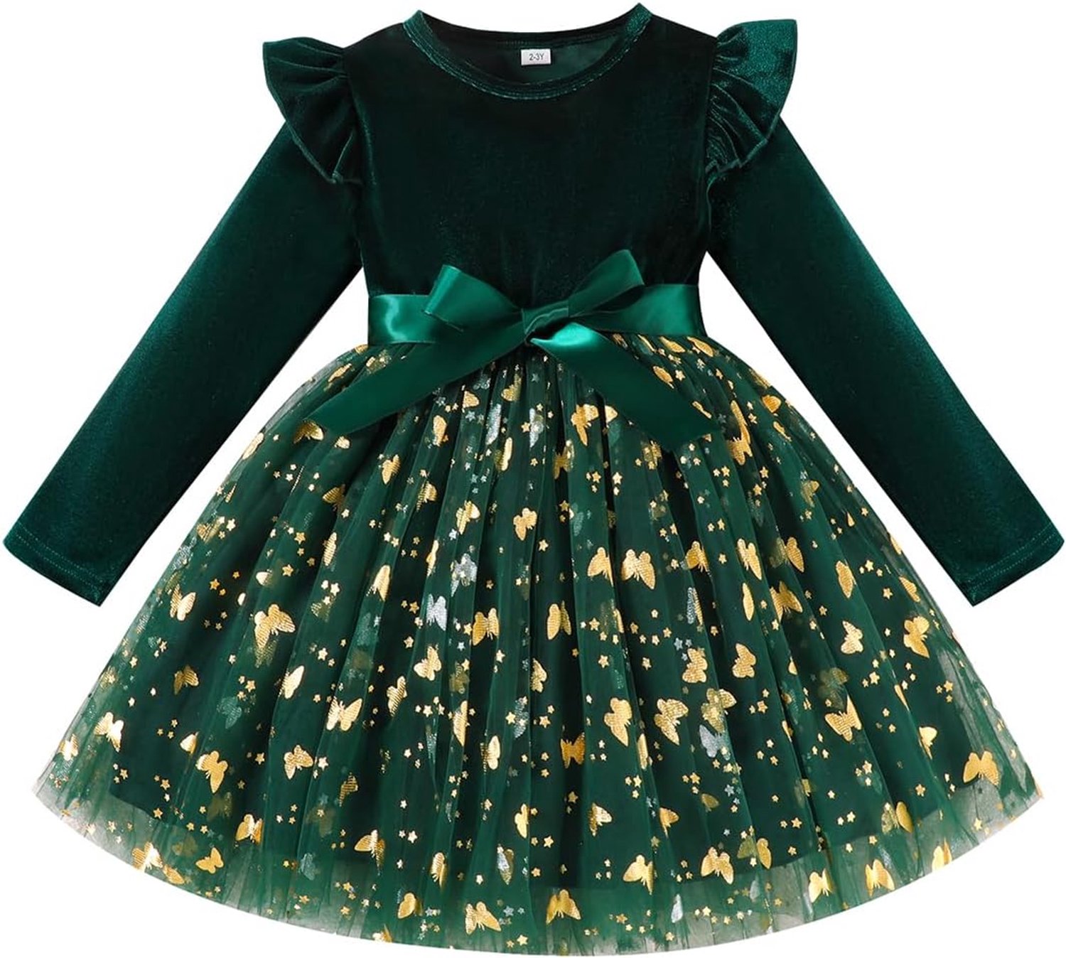 Jurk voor peuters, babymeisjes, fluweel, pailletten, tutu