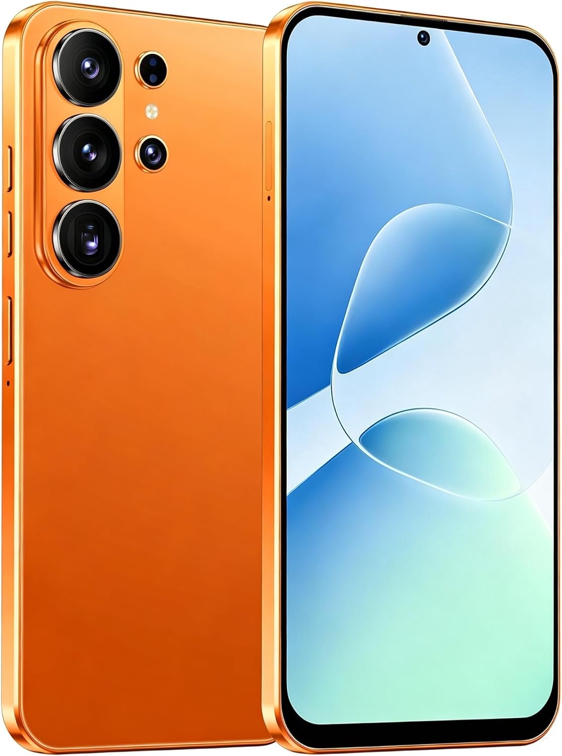 4G ontgrendeld, scherm Incell 6,6 inch, 4 GB + 32 GB (256 GB max), camera 16 MP + 13 MP, Android 12, Dual SIM + MicroSD, gezichtsontgrendeling, Type-C OTG (oranje)
