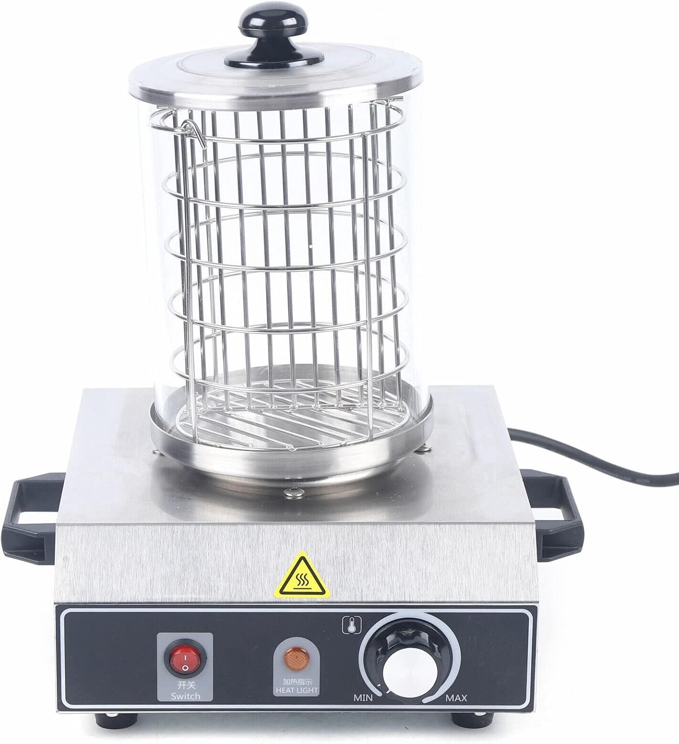 Hot Dog Apparaten Worst Worst Cooker Roestvrij Staal Woestijn Warmers HotDog Stoommaker Machine Verwarming Woestijn Apparaat Elektrische Bockworst Verwarming Frame Eierkoker Hotdog Set 350 W