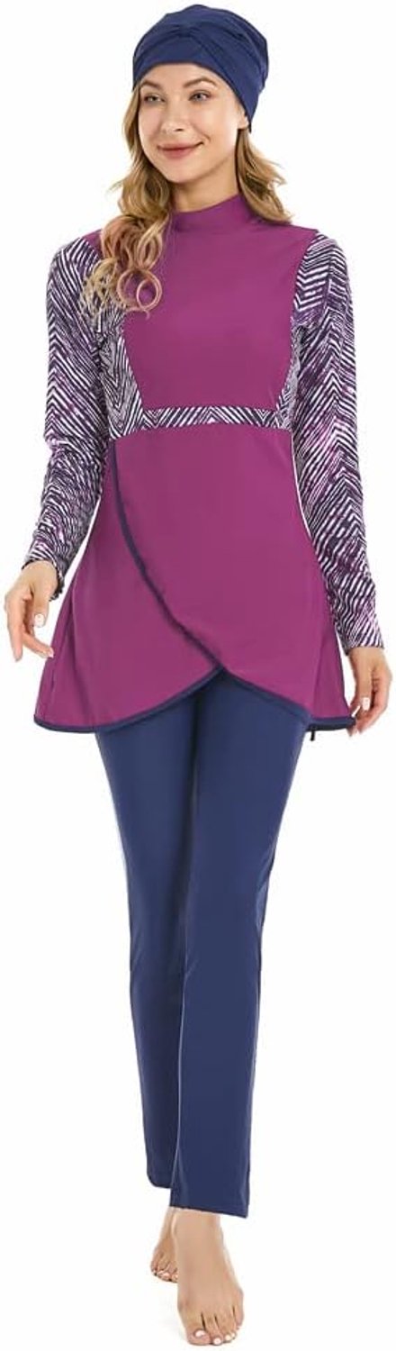 Mouwen Volledige dekking Zwempak Moslim badmode islamitisch Burkini Bescheiden badpak