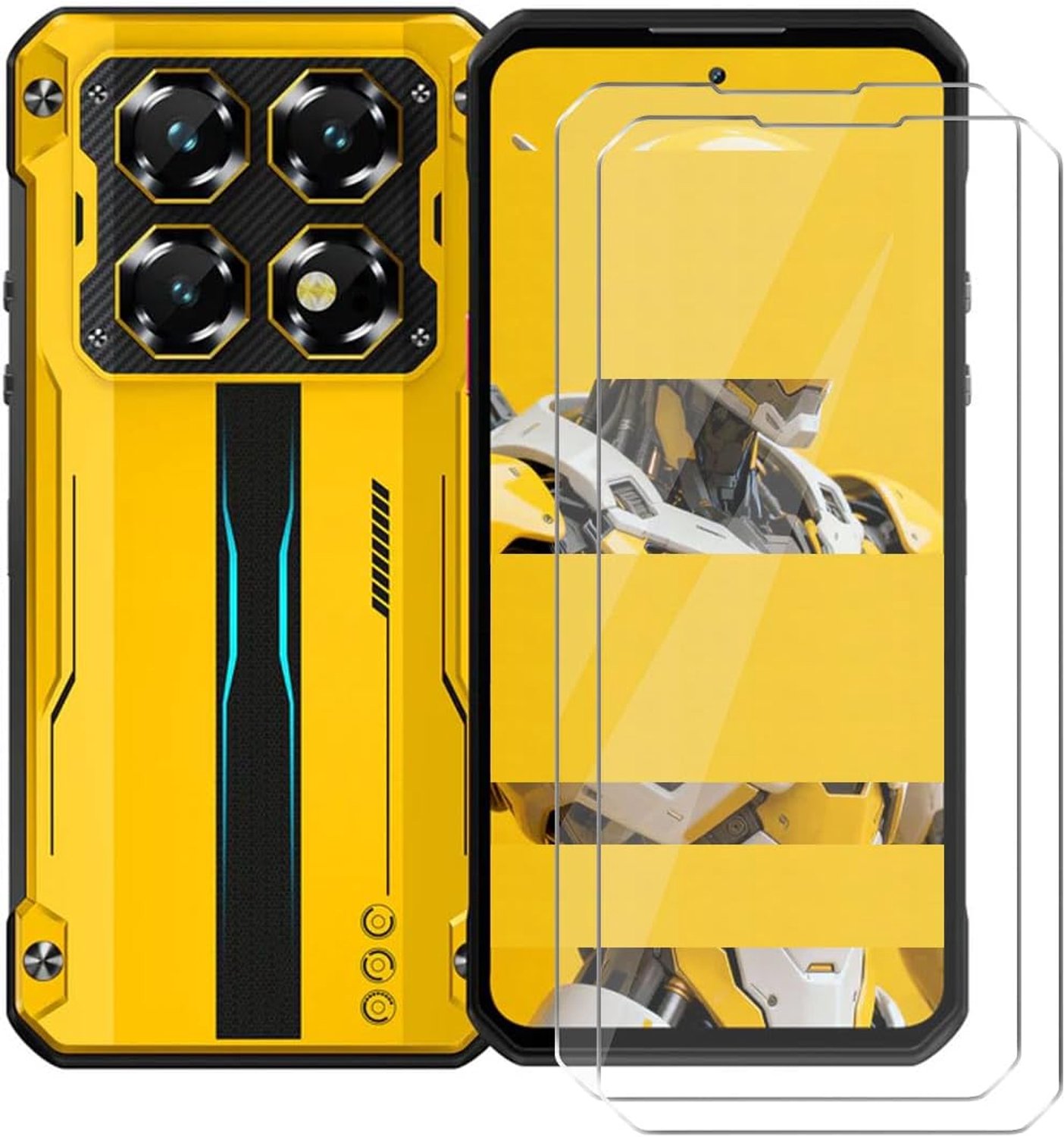 Displaybeschermfolie van gehard glas voor Oukitel WP60 5G (7,20 inch), krasbestendig, schokbestendig, HD, helder, voor Oukitel WP60 5G, ultradun, displaybescherming