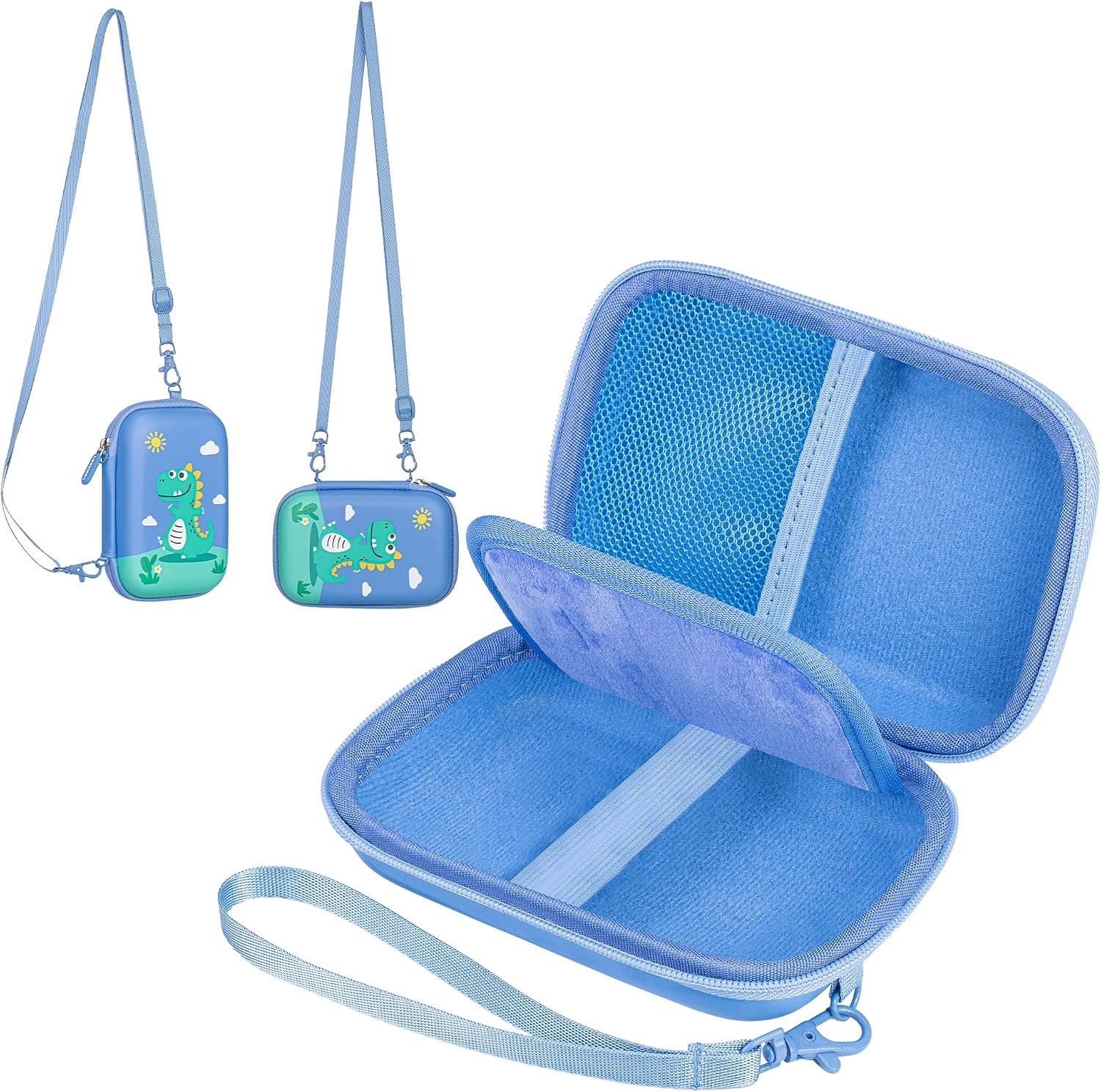 Beschermhoes voor VTech KidiZoom Snap Touch, Eva-hardshell koffer (alleen shell) blauw