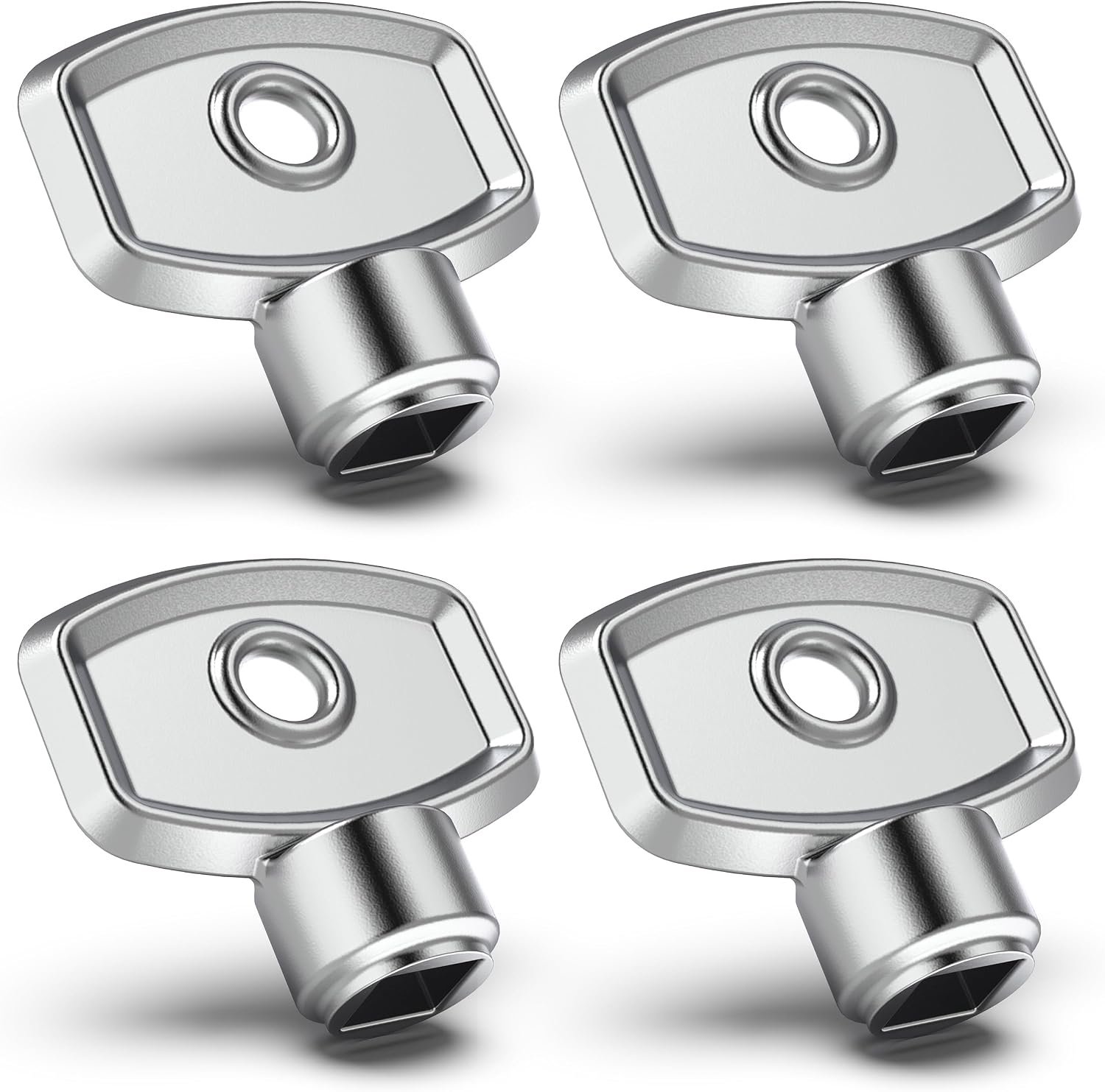 QEVA Ontluchtingssleutel - Radiator Ontluchter - Ontluchtingsventiel - Zilver - 3cm x 3cm x 1cm
