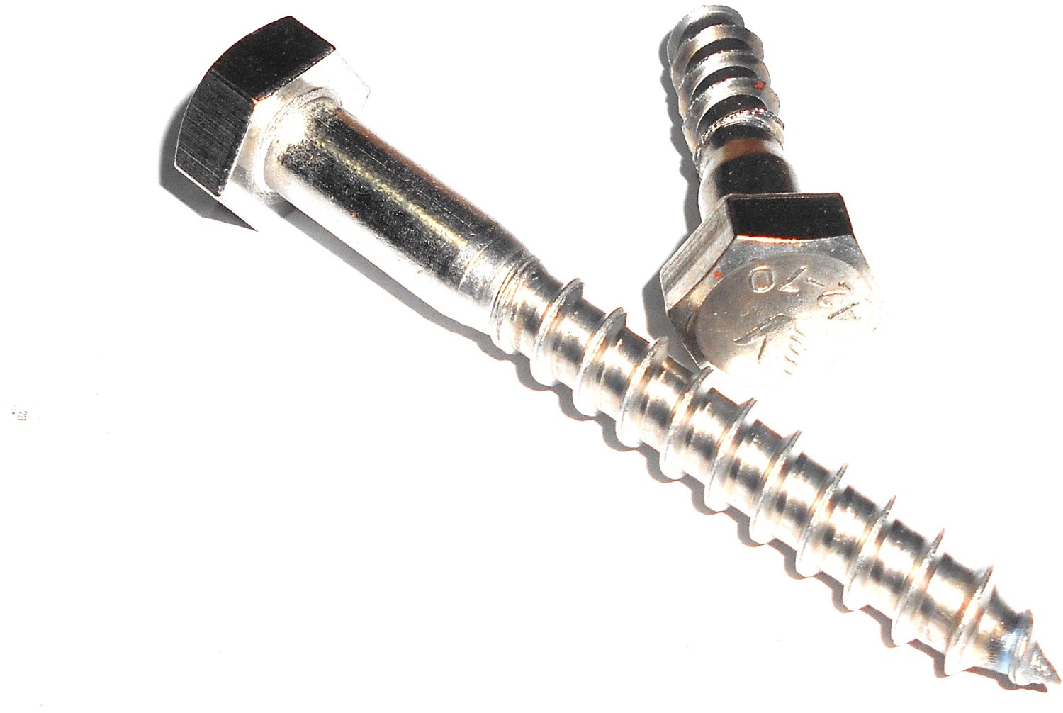Merkloze RVS Schroef DIN 571 A2 - 8x50 mm (10 stuks)