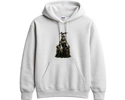 Gothic Queen Hoodie – Mystieke Heerseres op Skull Troon – Fantasy Outfit – Unisex Hoodie voor Dames & Heren – Origineel Cadeau