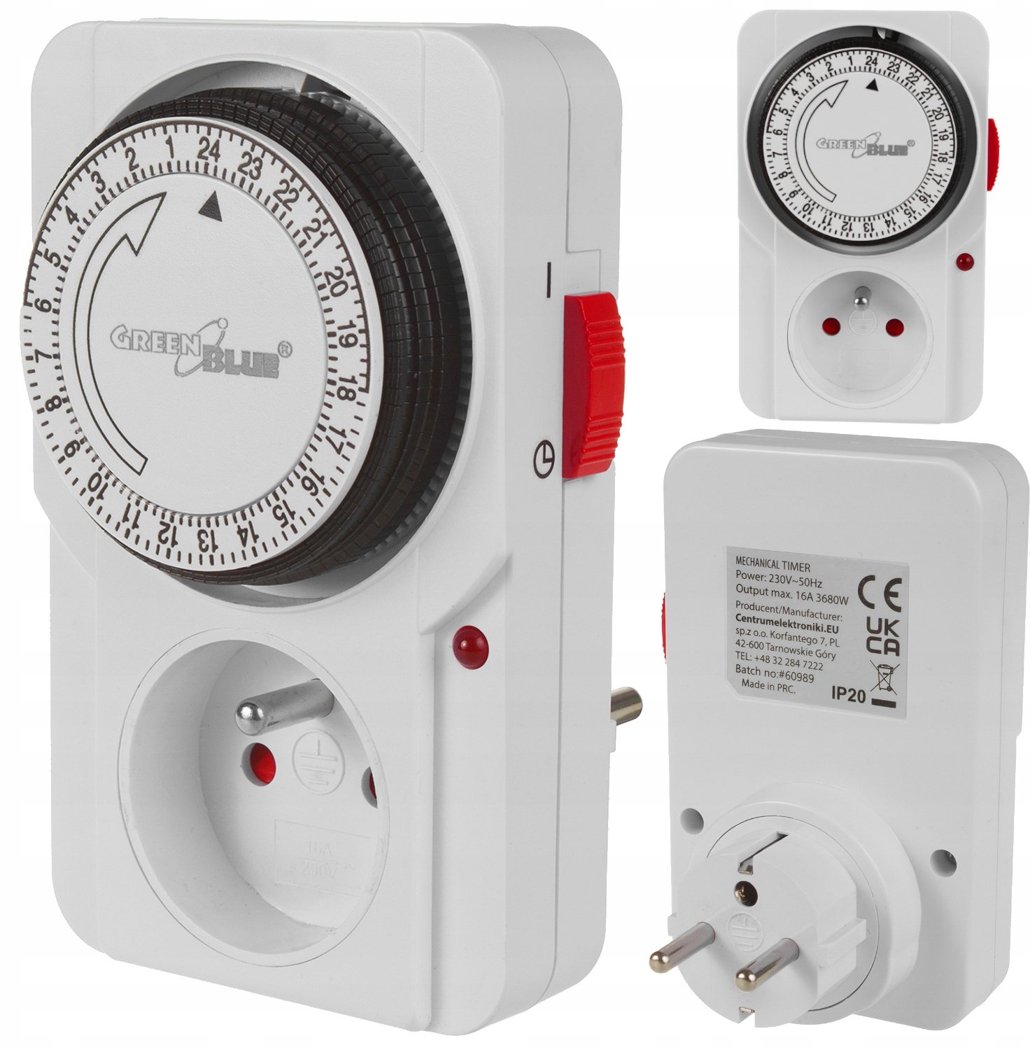 GreenBlue Mechanische Timer - 48 Programma's, Energiebesparend