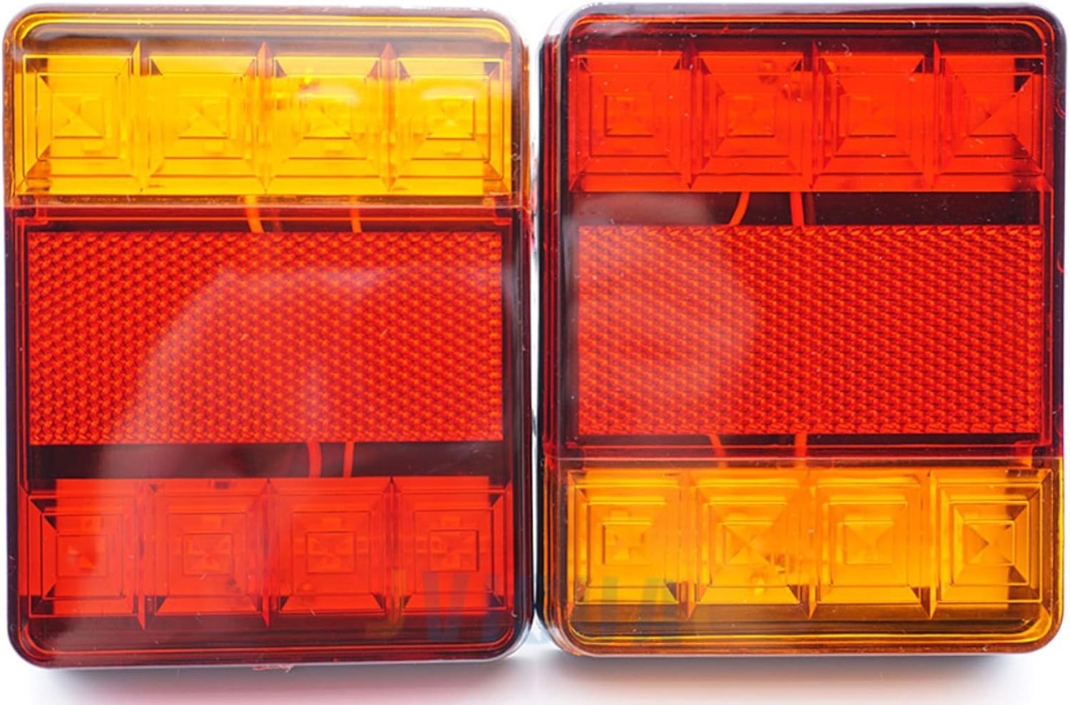 Achterlichten voor aanhangwagens - 2 Stuks LED 12V Universele Achterlichten voor Caravan, Truck en Motorhome
