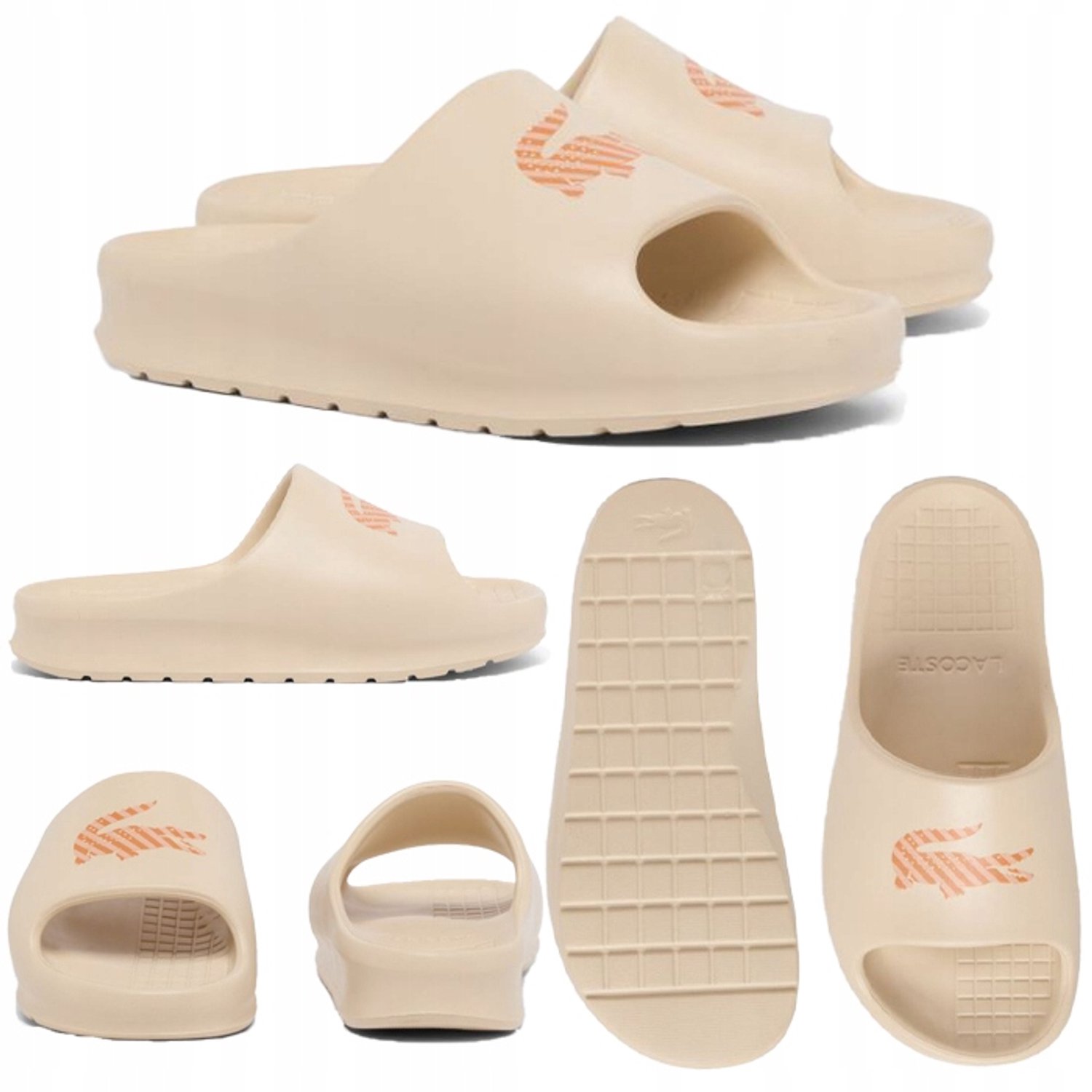 Lacoste Serve Slide 2.0 Dames Slippers Wit